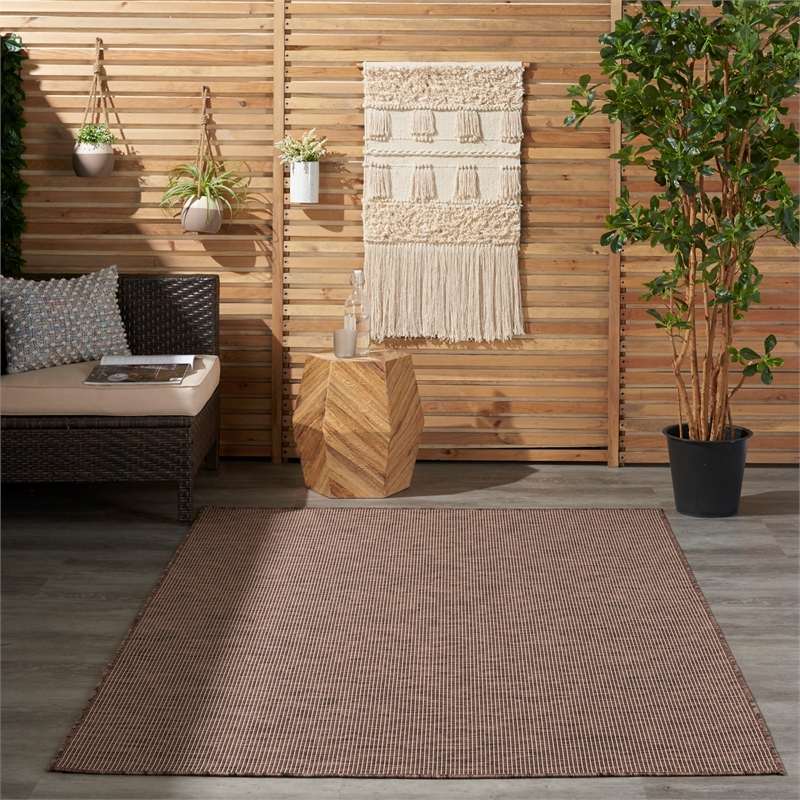Pemberly Row 4' x 6' Natural Fabric Modern Area Rug (4' x 6')