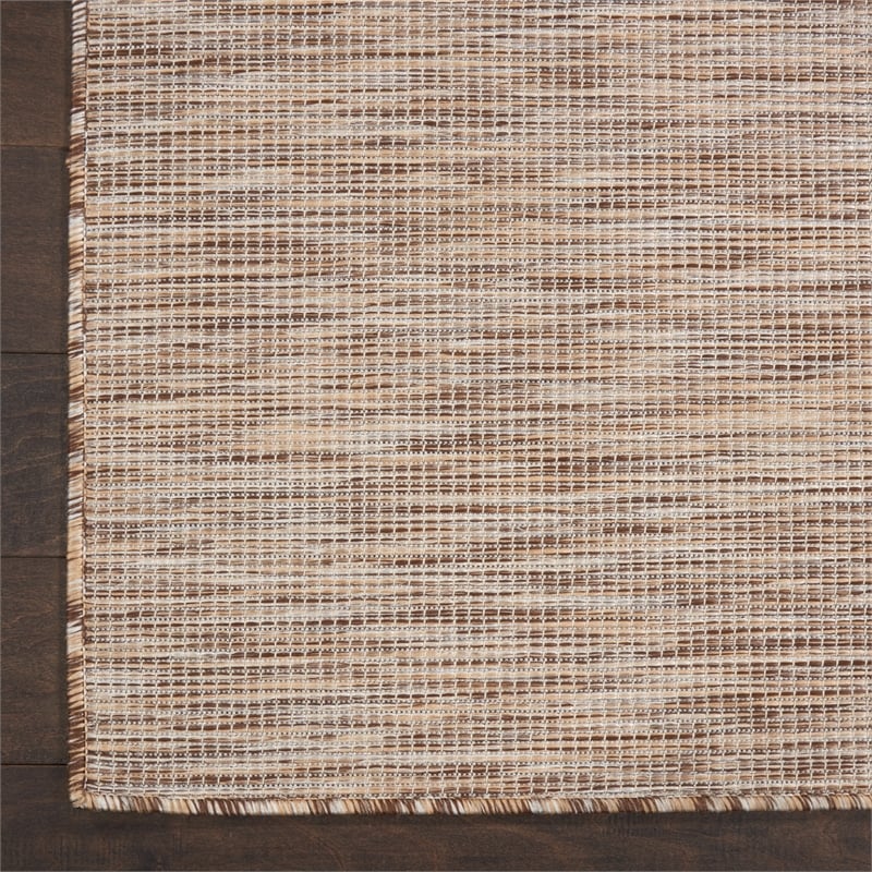 Pemberly Row 9' x 12' Beige Fabric Modern Area Rug (9' x 12')