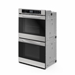 Pemberly Row 5 cu. ft. Stainless-Steel Premium Convection Double-Unit Wall Oven.