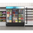 Pemberly Row 71 in. Three-Door Merchandiser Refrigerator-56 Cu Ft.