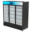 Pemberly Row 71 in. Three-Door Merchandiser Refrigerator-56 Cu Ft.