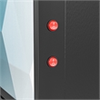 Pemberly Row 71 in. Three-Door Merchandiser Refrigerator-56 Cu Ft.