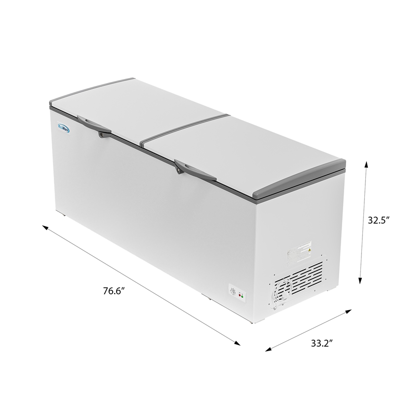 Pemberly Row Contemporary 77 in. Commercial Chest Freezer 24 cu ft.