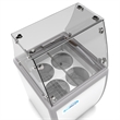 Pemberly Row 26 in. 4 Tub Ice Cream Dipping Cabinet Display Freezer-6 cu. ft.