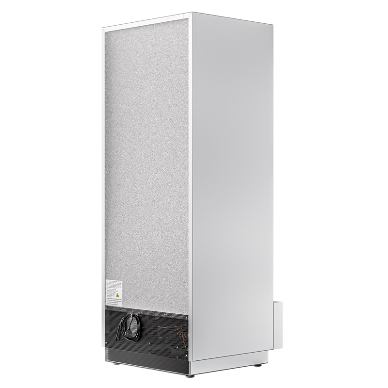Pemberly Row 25 in. Commercial Stainless Steel 1-Door Reach-In Freezer in Silver