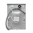 Pemberly Row Pet Compact 110V Vented/Ventless 15 lbs Combo Washer Dryer Silver