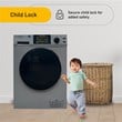 Pemberly Row Pet Compact 110V Vented/Ventless 15 lbs Combo Washer Dryer Silver