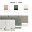 Pemberly Row Modern / Contemporary Wood 3-Cabinet TV Stand in White