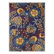Pemberly Row 9' x 12' Navy Multicolor Fabric Outdoor Area Rug (9' x 12')