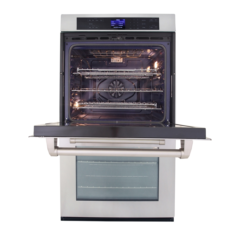 Pemberly Row 30 in. Double Electric Wall Oven with True Convection