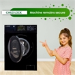 Pemberly Row Contemporary 1.62cf Plastic Washer Dryer in Black