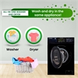 Pemberly Row Contemporary 1.62cf Plastic Washer Dryer in Black
