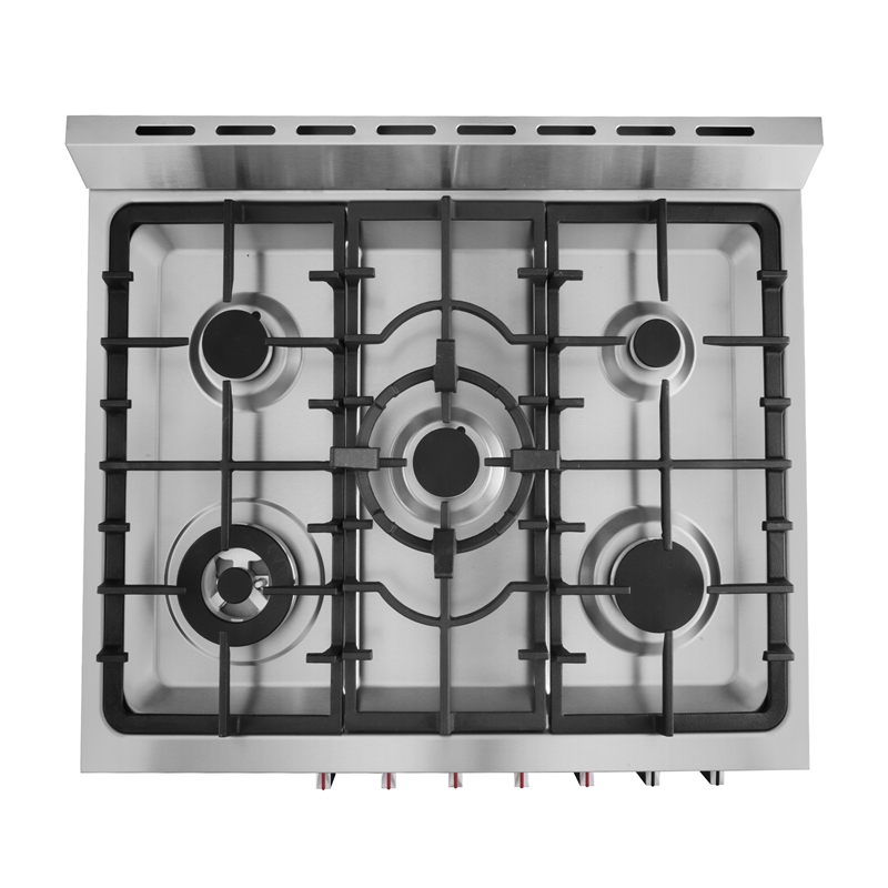 Pemberly Row 30 in. 5.0 cu. ft Single Oven Gas Range with 5 Burner Cooktop