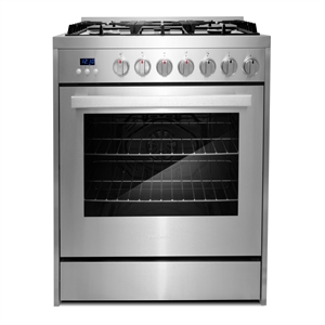 Pemberly Row 30 in. 5.0 cu. ft Single Oven Gas Range with 5 Burner Cooktop
