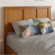 Pemberly Row Madison Full Solid Wood Panel Headboard in Light Toffee