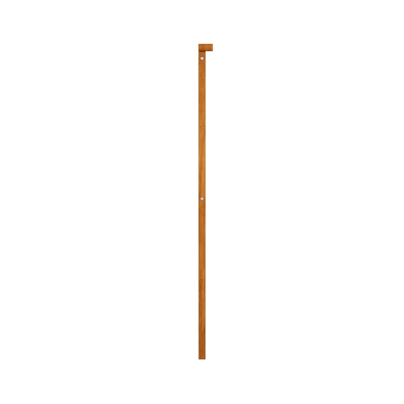 Pemberly Row Madison Full Solid Wood Panel Headboard in Light Toffee