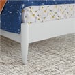 Pemberly Row Twin Solid Wood Low Profile Platform Bed in White