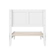 Pemberly Row Twin Solid Wood Low Profile Platform Bed in White