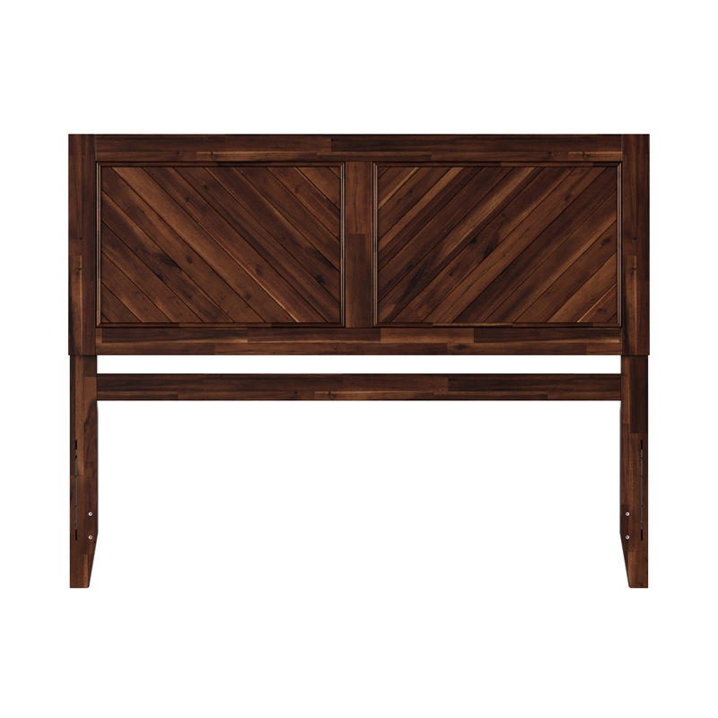 Pemberly Row Canyon Queen Wood Headboard in Barnwood