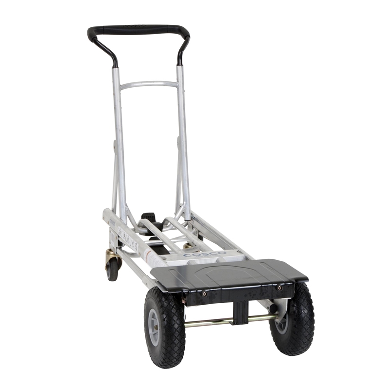 Pemberly Row 4-in-1 Folding/Assisted Hand Truck/Platform Cart - Flat-Free Wheels