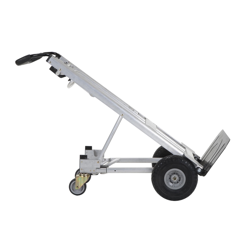 Pemberly Row 4-in-1 Folding/Assisted Hand Truck/Platform Cart - Flat-Free Wheels