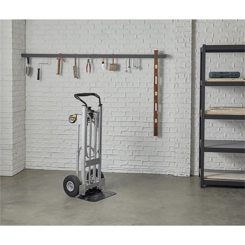 Pemberly Row 4-in-1 Folding/Assisted Hand Truck/Platform Cart - Flat-Free Wheels