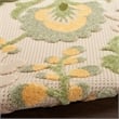 Pemberly Row 8' Runner Ivory Green Fabric Outdoor Area Rug (8' Runner)
