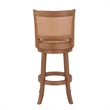 Pemberly Row Bar Height Swivel Bar Stool-Chestnut Wire-Brush