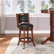 Pemberly Row Modern / Contemporary Wood Swivel Counter Stool-Cherry