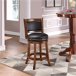 Pemberly Row Modern / Contemporary Wood Swivel Counter Stool-Cherry