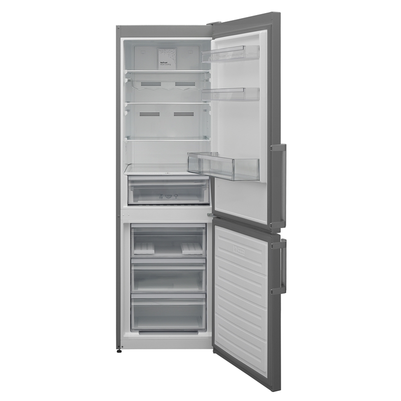 Pemberly Row 12cf No Frost Bottom Freezer Refrigerator Wine Rack GARAGE READY