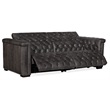 Pemberly Row 2 over 2 Sofa with Power Recline & Power Headrest in Gray Leather