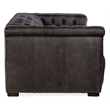 Pemberly Row 2 over 2 Sofa with Power Recline & Power Headrest in Gray Leather