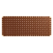 Pemberly Row Weave Vegan Leather Full Headboard in Natural Brown