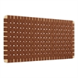 Pemberly Row Weave Vegan Leather Full Headboard in Natural Brown