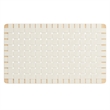 Pemberly Row Weave Wall-Mount Vegan Leather Twin Headboard in Natural Beige