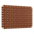 Pemberly Row Weave Wall-Mount Vegan Leather Twin Headboard in Natural Brown