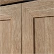 Pemberly Row Contemporary Storage Cabinet in a Brushed Oak finish