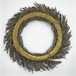 Pemberly Row Preserved Decorative Real Lavender Wreath in Purple
