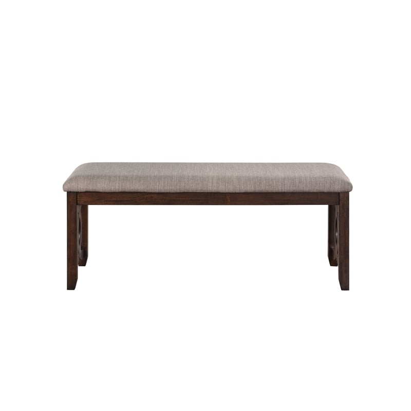 Pemberly Row Contemporary 6-Piece Wood Dining Table Set in Cherry