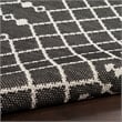 Pemberly Row Modern / Contemporary 4' x 6' Fabric Black Area Rug