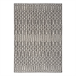 Pemberly Row Modern / Contemporary 4' x 6' Fabric Charcoal Area Rug