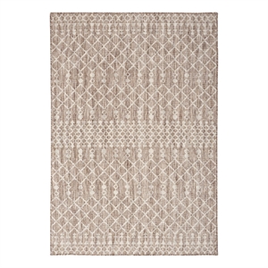 Pemberly Row Modern / Contemporary 4' x 6' Fabric Beige Area Rug