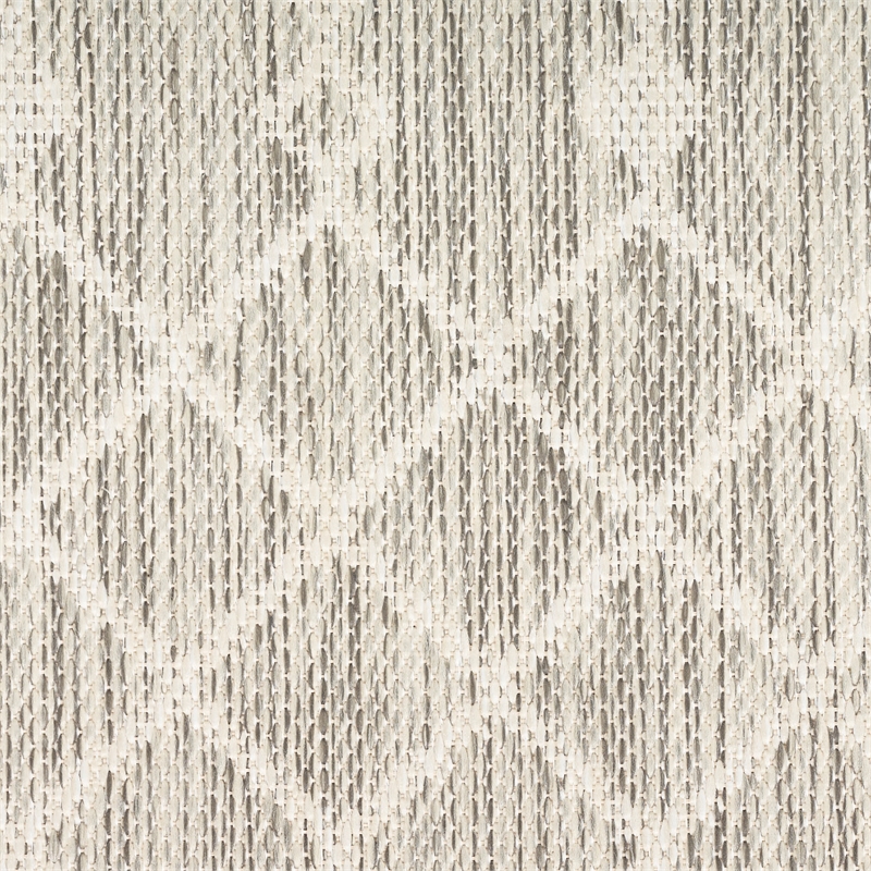 Pemberly Row Contemporary 4' x 6' Fabric Light Grey Area Rug