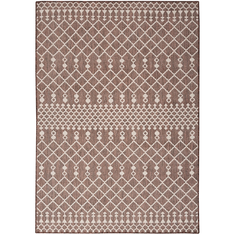 Pemberly Row Modern / Contemporary 4' x 6' Fabric Natural Area Rug