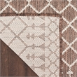 Pemberly Row Modern / Contemporary 4' x 6' Fabric Natural Area Rug