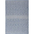 Pemberly Row Modern / Contemporary 4' x 6' Fabric Navy Blue Area Rug