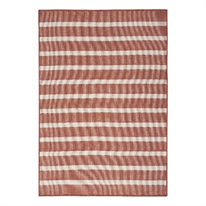 Pemberly Row Contemporary 4' x 6' Fabric Terracotta Area Rug