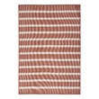 Pemberly Row Contemporary 4' x 6' Fabric Terracotta Area Rug