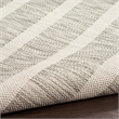 Pemberly Row Contemporary 7' x 10' Fabric Grey Ivory Area Rug